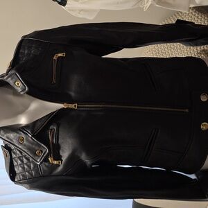 *EUC* Butter Soft Lamb Skin LEATHER JACKET